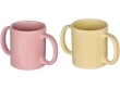 Dual Handle Mug Double Grip Mug Set of 2 for Secure Hold 350 Ml Pastel Color