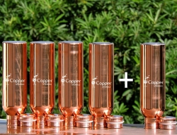 Buy 4 Pure Copper Water Bottle for Kids-Get FREE 1 Copper Water B