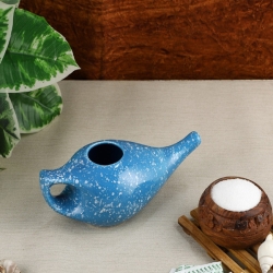 Ceramic Neti Pot with 2 Silicone No