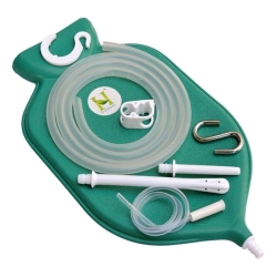 Complete Enema Bag Kit Green Color 