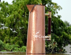 Copper Designer Jug for Storing and Drinking Tamara Jal