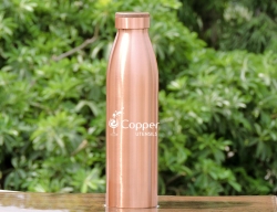 Copper Seamless Matte Finish Bisleri Bottle