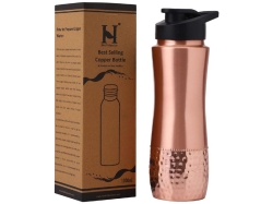 Copper Water Bottle with Sipper 900 Ml Capacity