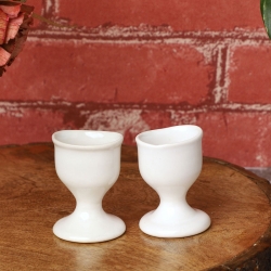 Eye Wash Cup White Color Set of 2 made of Porcelain Ceramic for K