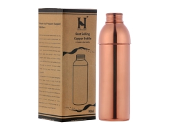 Pure Copper Bottle 900 Ml Eco-Friendly UNLINED UNCOATED and LACQU