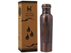Pure Copper Bottle PREMIUM ANTIQUE Finish 950 Ml Capacity Lining 