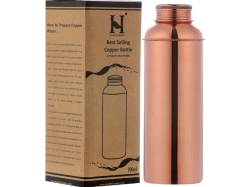 Pure Copper Fanta Bottle 900 Ml NON Lacquered