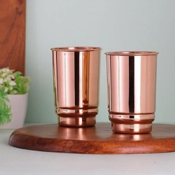 Pure Copper Tumblers Set of 2 UNLIN