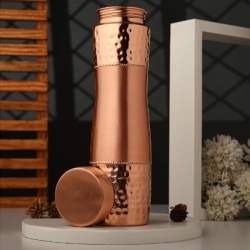 Pure Copper Water Bottle wide Mouth