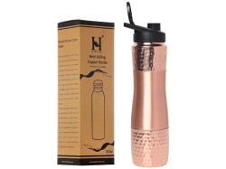 PurCopper Water Bottle with Plain Sipper 1000 Ml Capacity